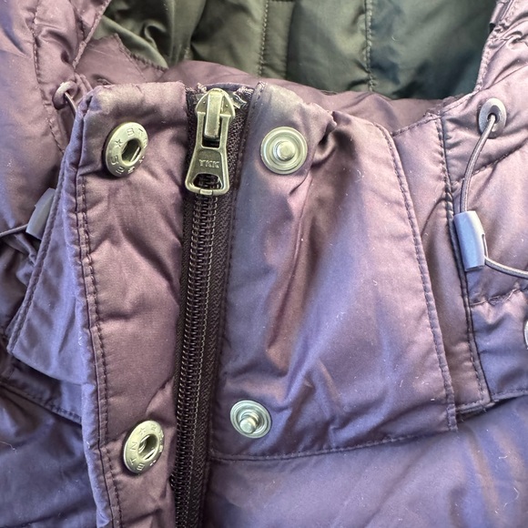 Columbia Hooded Puffer Jacket Quilted Insulated Winter Coat Ski Eggplant Medium - Picture 5 of 7